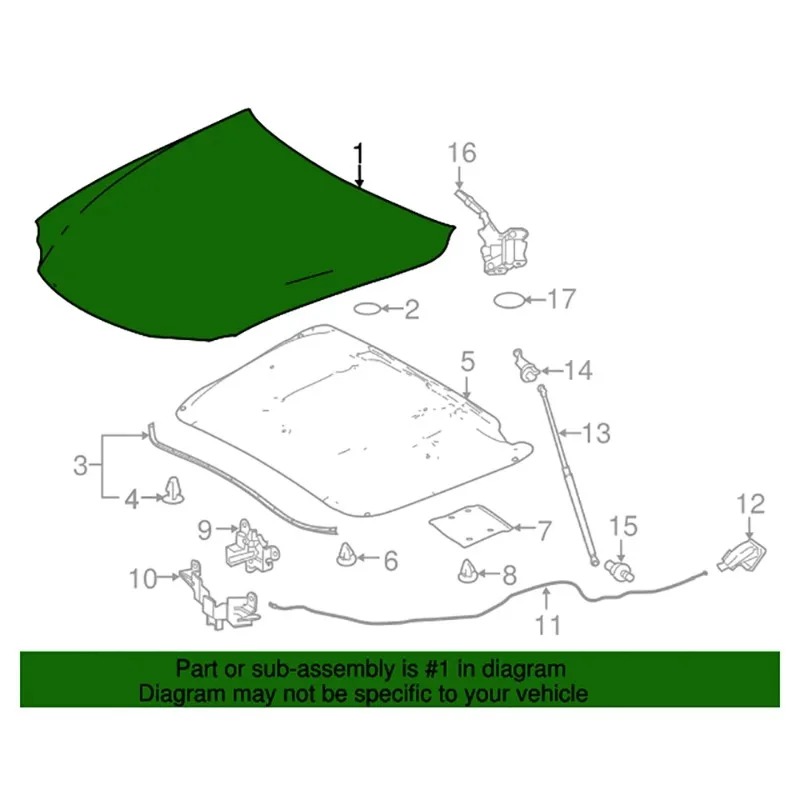 Hot Selling Replaced Aluminum Car Engine Hood Bonnet for  IS300 IS350 2021 to 2024 53301-53120 5330153120